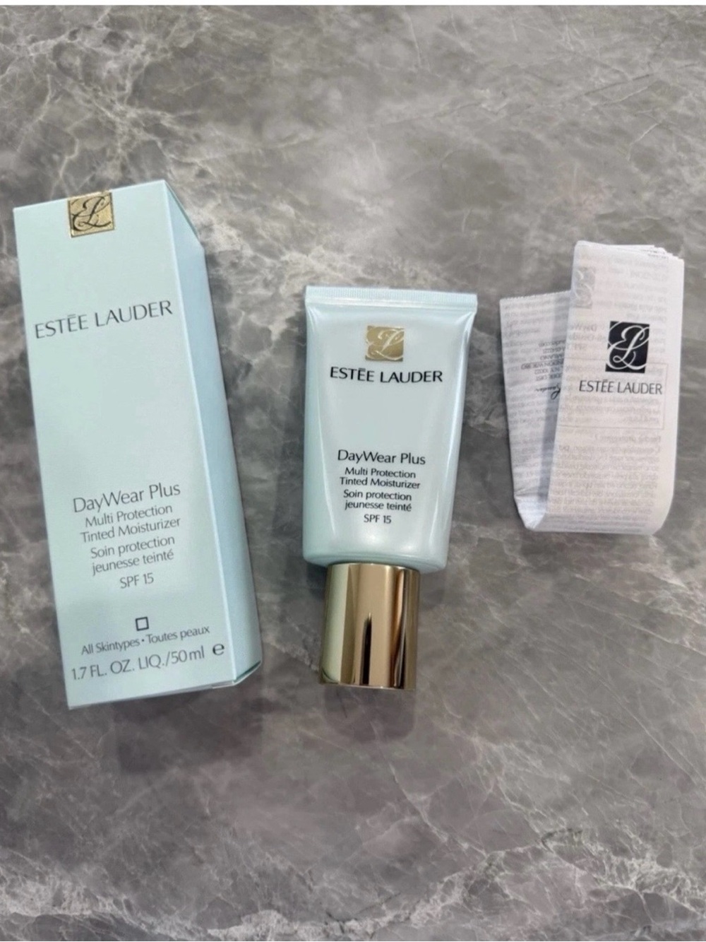 Estee Lauder DayWear Plus Tinted Moisturizer — Light Blue & Gold
